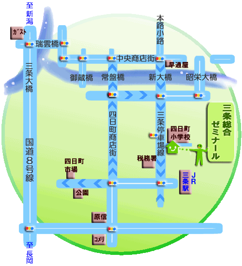 塾への地図です