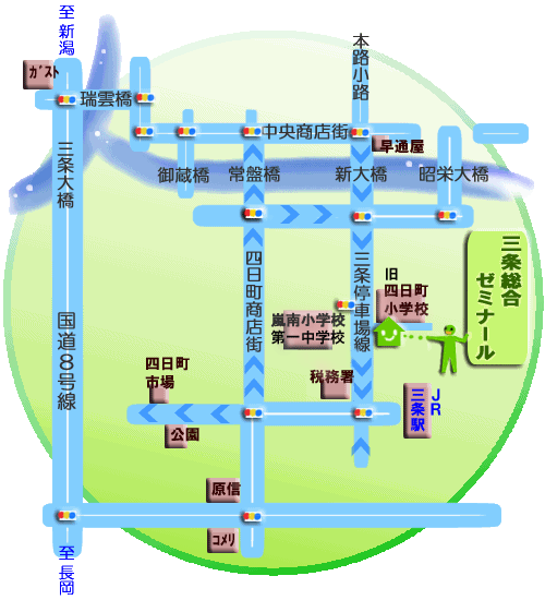 塾への地図です